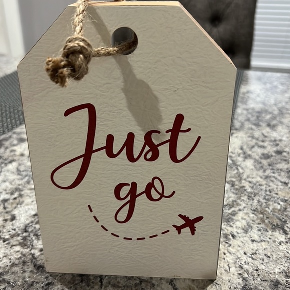 Ashland Home Decor Wooden Signs Just Go To Travel Is To Live Frame Wanderlust - Picture 7 of 11